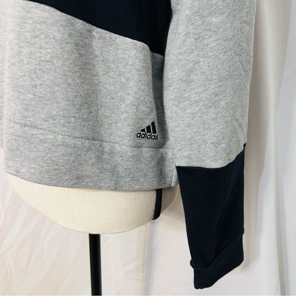 Adidas black and gray turtleneck sweatshirt. - Picture 3 of 6